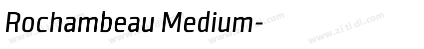 Rochambeau Medium字体转换